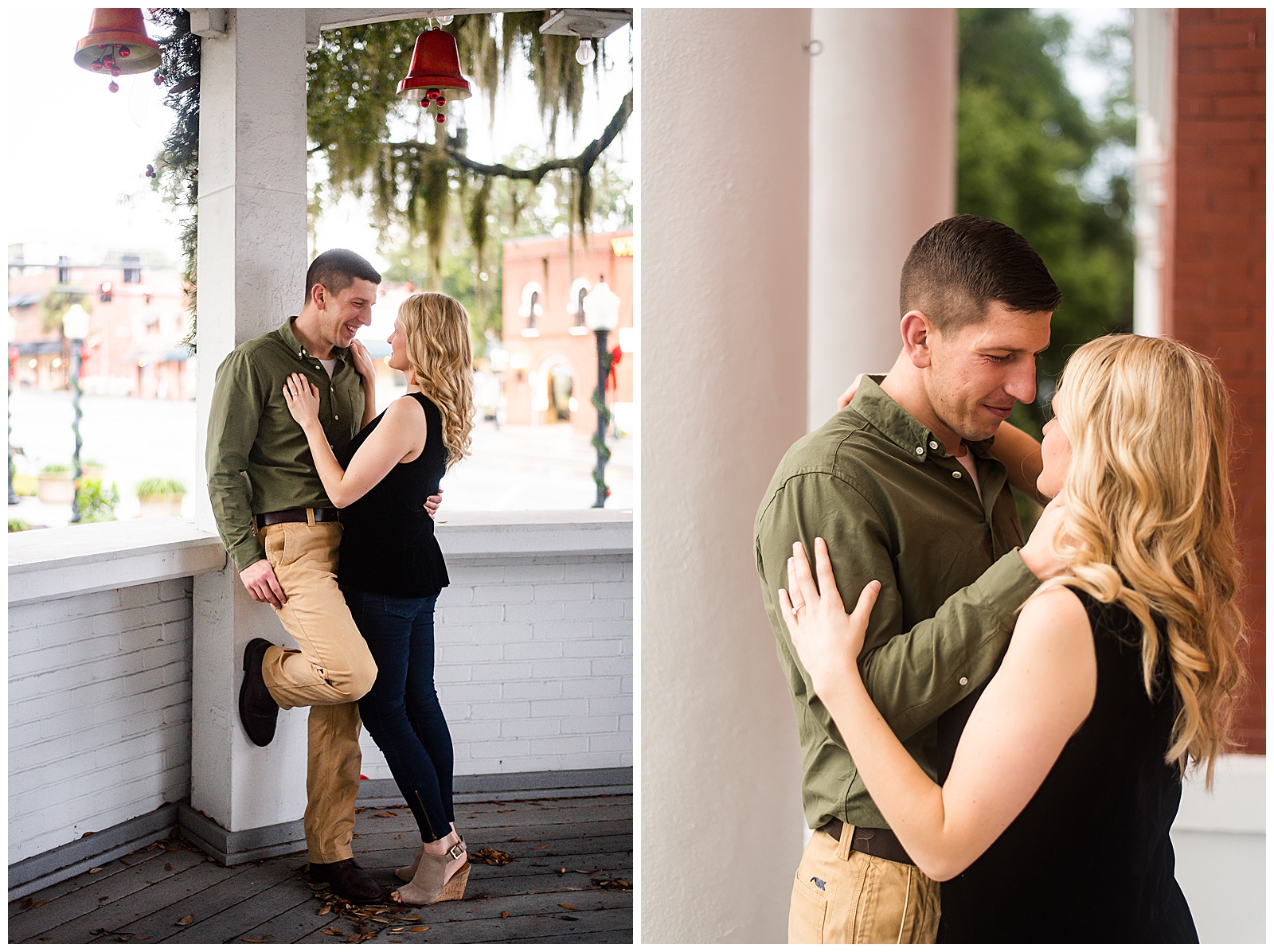 Downtown Dade City Romantic Engagement Session