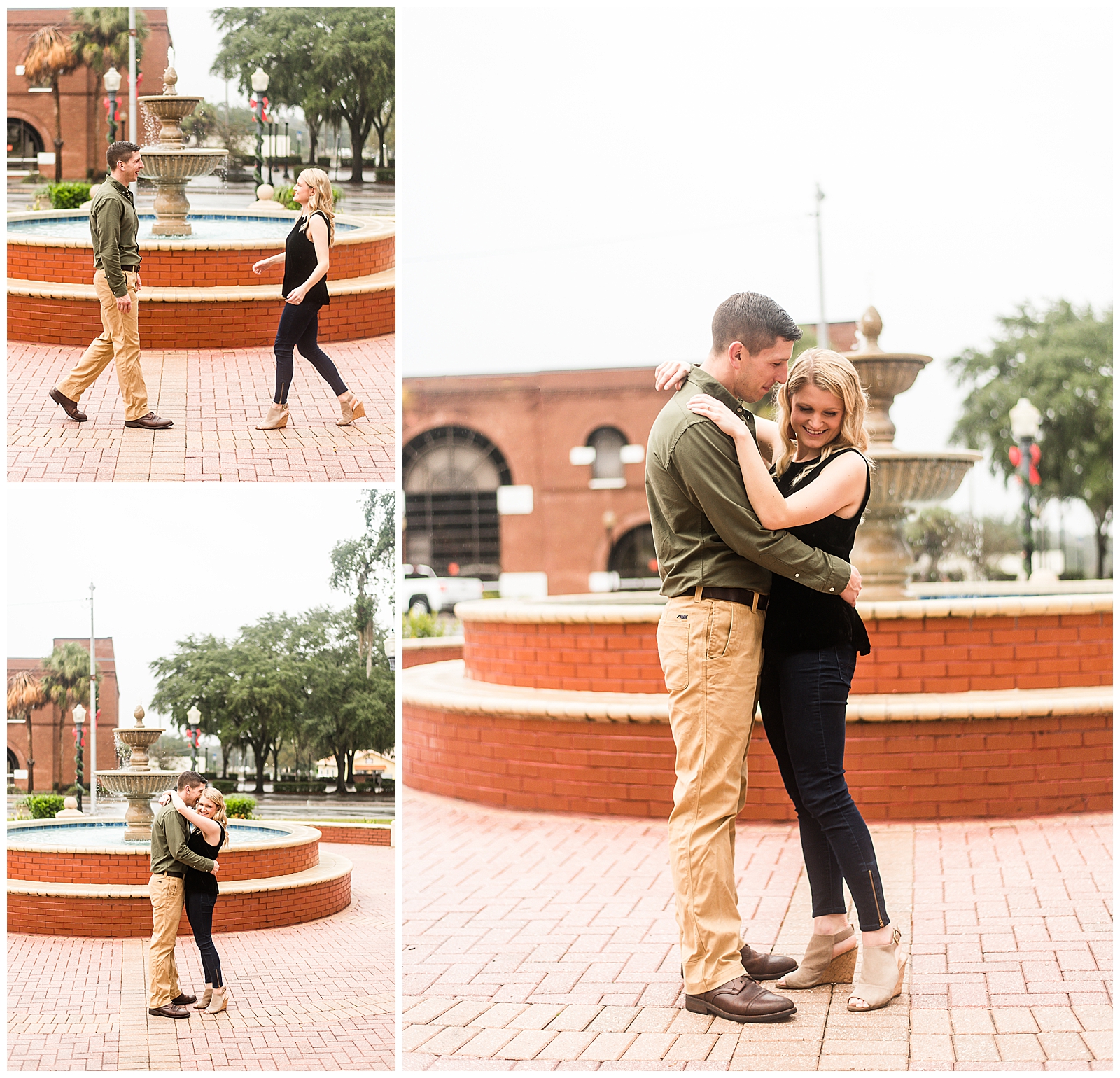 Downtown Dade City Romantic Engagement Session