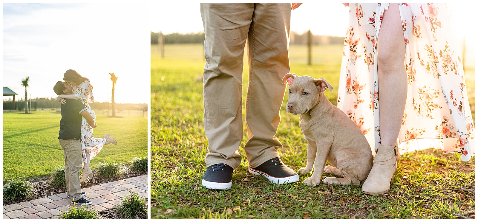 rustic sunset engagement session dade city